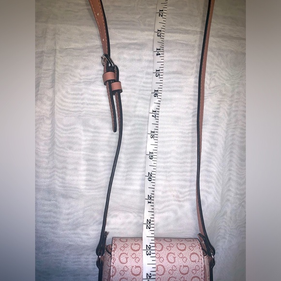 GUESS G” Logo Coated Canvas Maloney Mini Crossbody Phone Bag - Picture 10 of 10